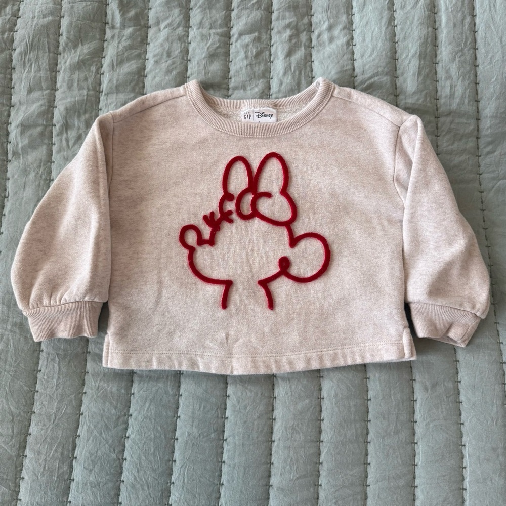 Gap x Disney Kids Minnie Mouse Sweatshirt | Size 2T